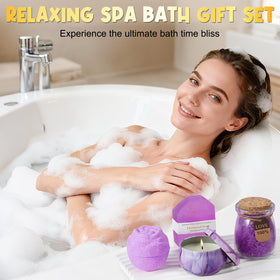 Hangerspace bath bomb in spa-like bath experience