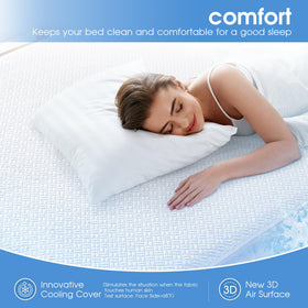Hanherry breathable, noiseless TPU backing blocks spills while allowing airflow.