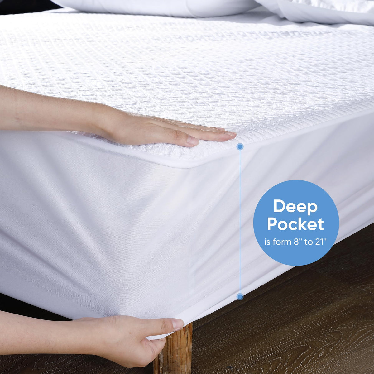 Hanherry noiseless design minimizes crinkle sounds for restful sleep.