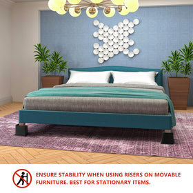 HANIHUA risers are durable plastic and support up to 6,500 lbs.