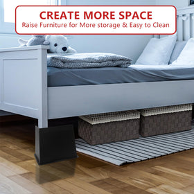 HANIHUA bed risers L-shape design demonstrates alignment with diverse furniture legs