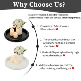 Hanobe bathroom decor tray supports plant or toiletries display.