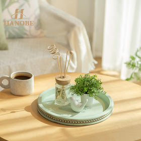 Hanobe Sage Green Tray on the kitchen counter for neat essentials