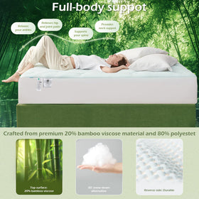 Hansleep deep-pocket design fits mattresses up to 21 inches securely.