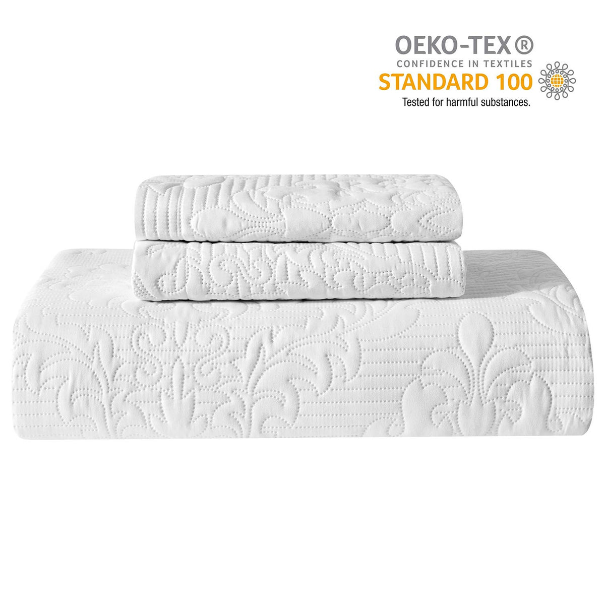 Hansleep pillow shams front view for coordinated bedroom decor.