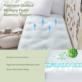 Bamboo viscose surface on Hansleep topper delivers breathable, sweat-wicking sleep