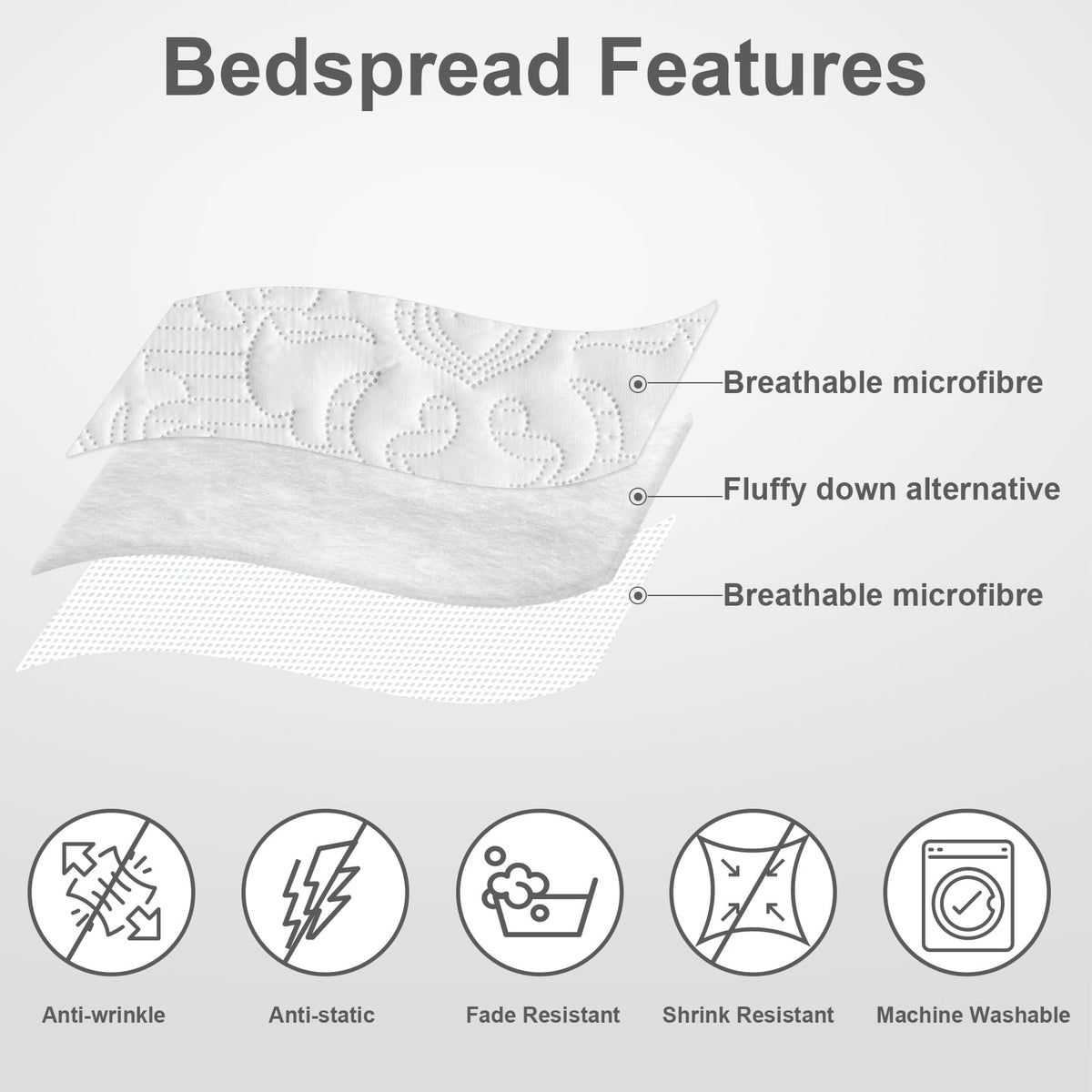 Hansleep ultra-soft fabric texture ideal for cozy sleep