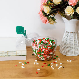HANZE decorative apple jar adds whimsy to home decor.