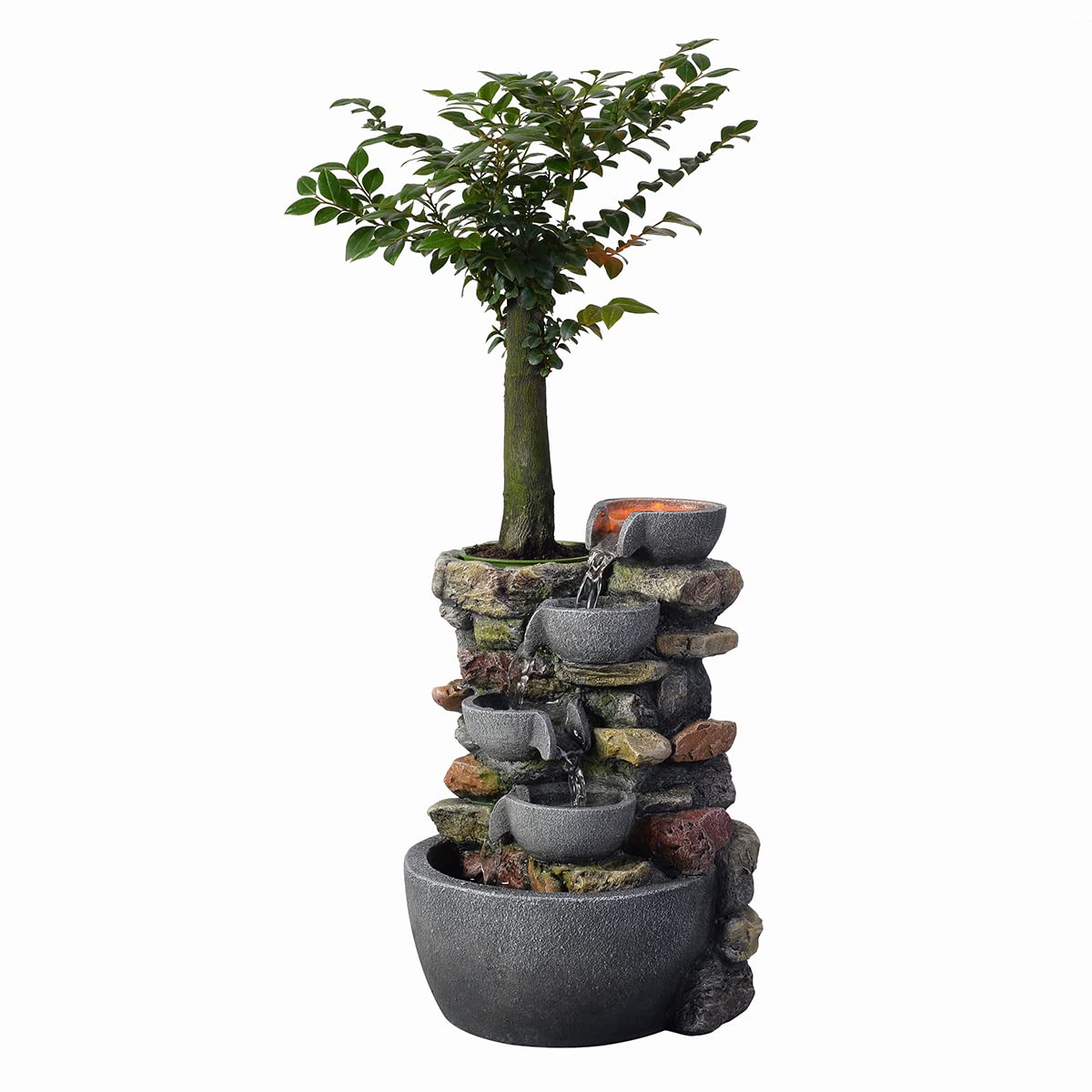 Haobos indoor fountain features easy-setup for quick assembly