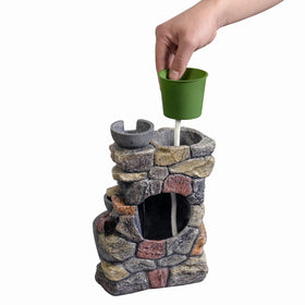 Haobos indoor fountain uses a self-watering system to care for plants