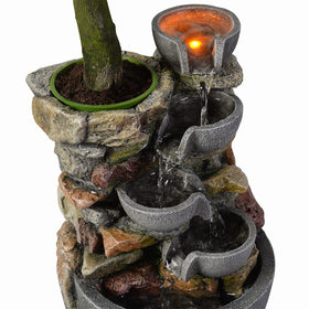 Haobos indoor fountain creates a serene zen atmosphere for home or office