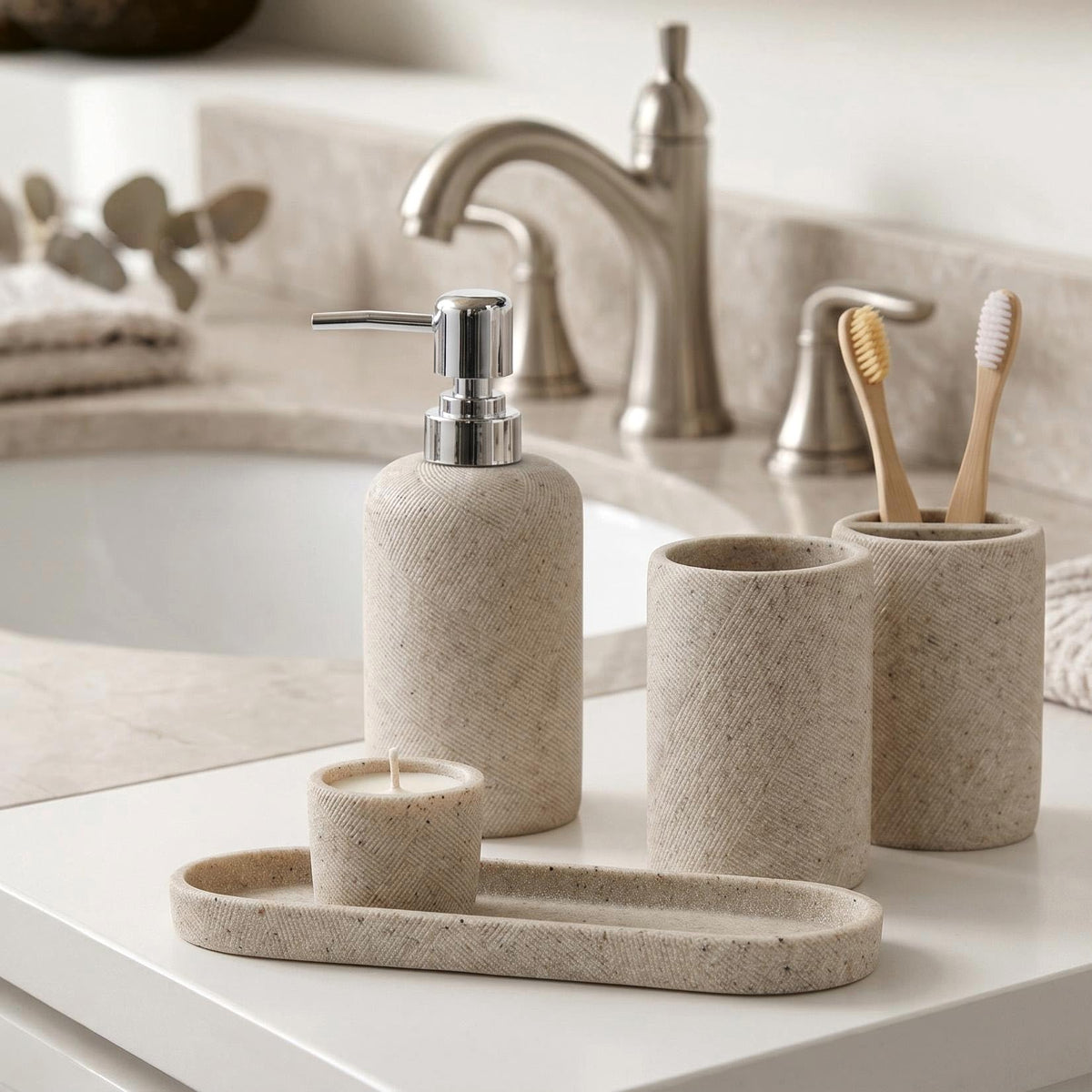 Haocoott mouthwash cup offers convenient storage and quick access.