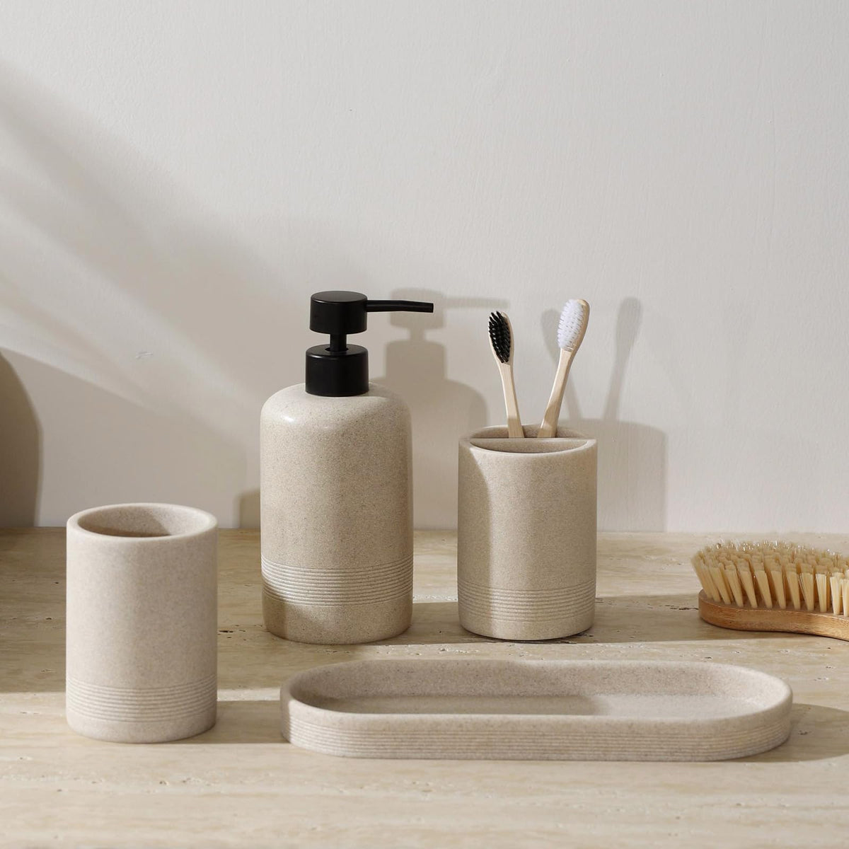 Haocoott beige decor elevates style while simplifying cleaning and maintenance