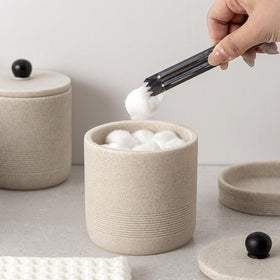 Haocoott bathroom tumbler holds toothpaste and small grooming tools