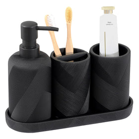Haocoott countertop organizer idea suitable for bathrooms, kitchens, or offices