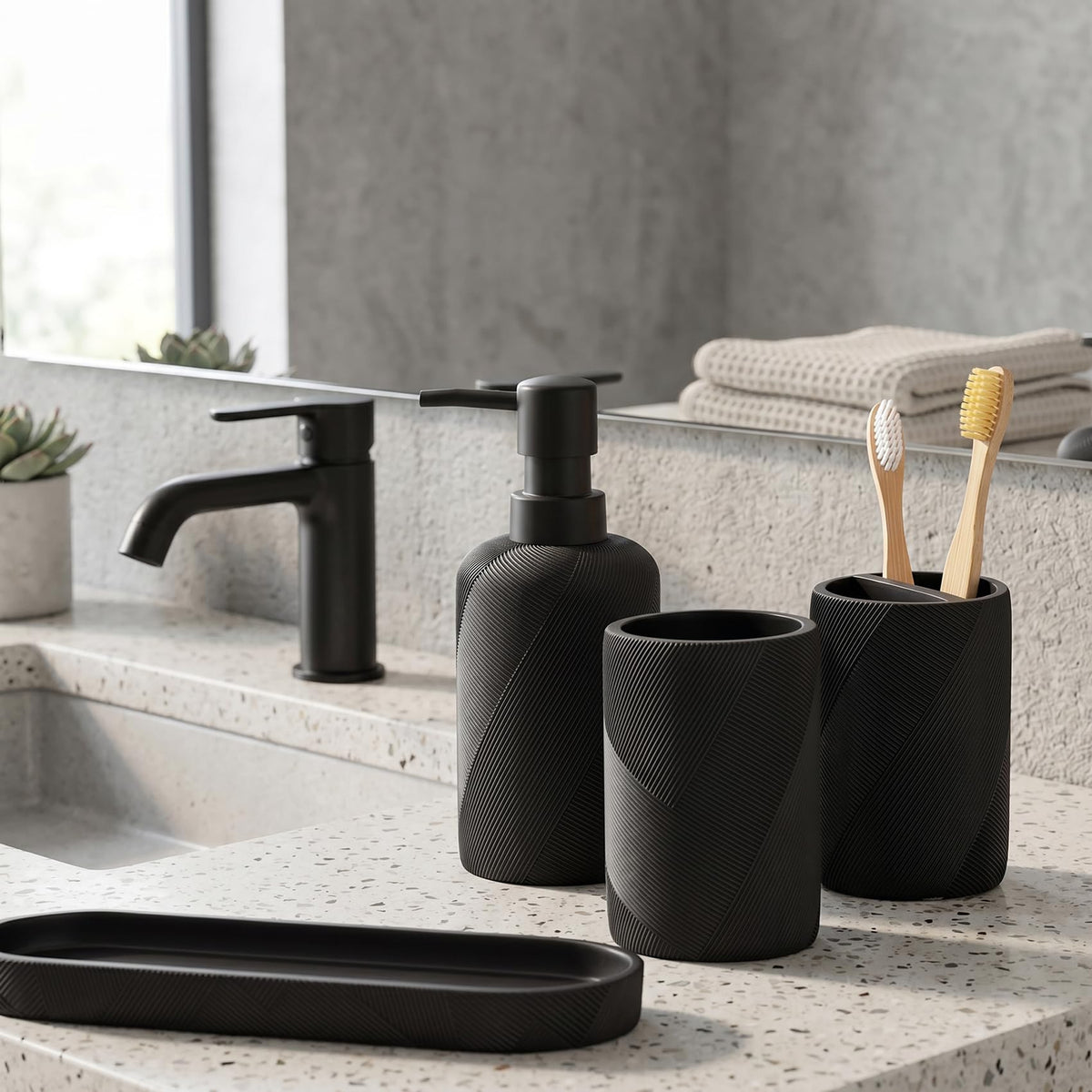 Haocoott mouthwash cup with tray offering convenient rinsing and drip control