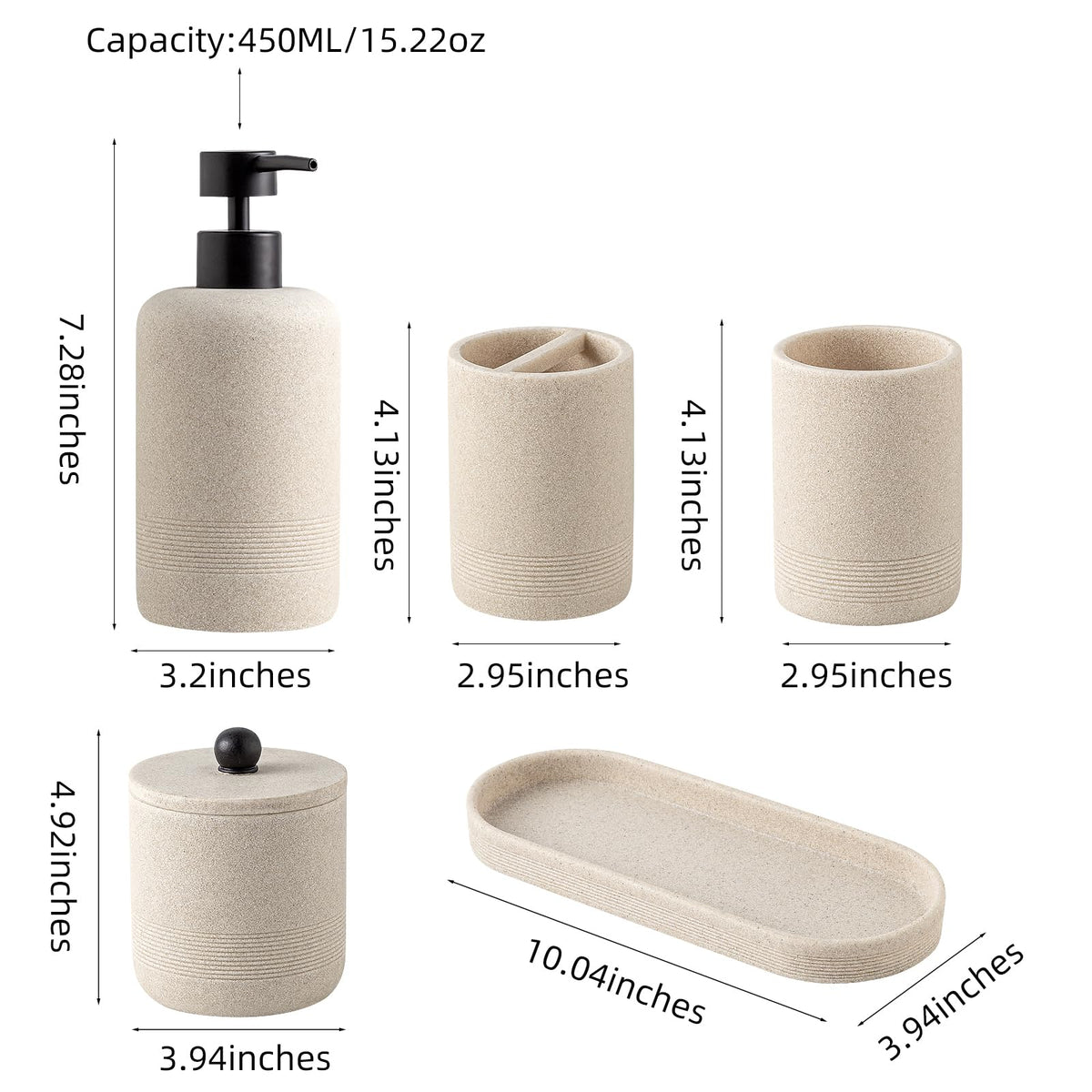 Haocoott 450ml soap dispenser features a rust-resistant ABS pump