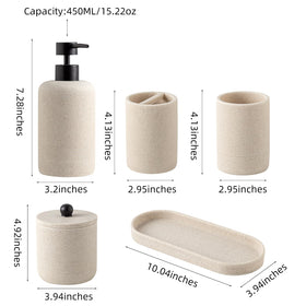 Haocoott 450ml soap dispenser features a rust-resistant ABS pump