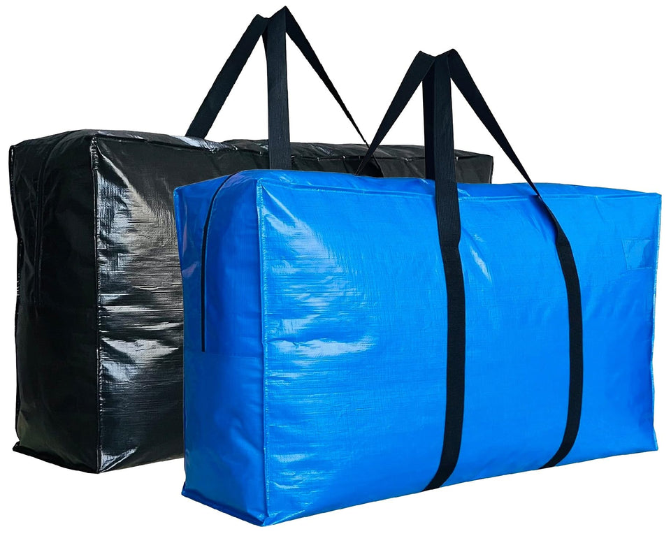 HaoHakka 60gallon storage duffel close-up shows tear-proof waterproof material