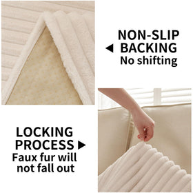 HAOMAIJIA easy-clean couch protector cleans with vacuum or machine wash
