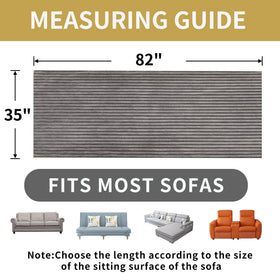 HAOMAIJIA 35x82 inch fit for standard three-cushion couches.