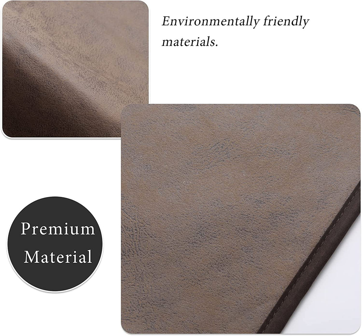 HAOMAIJIA anti-slip organizer close-up shows durable faux leather and neat stitching.
