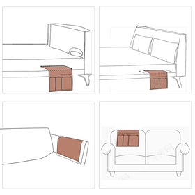 HAOMAIJIA six-pocket design keeps magazines, phones, and TV remotes organized.