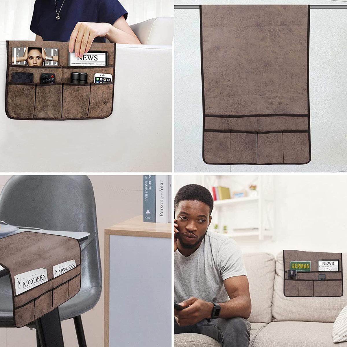 HAOMAIJIA under-couch placement demonstrates non-slip design staying in place.