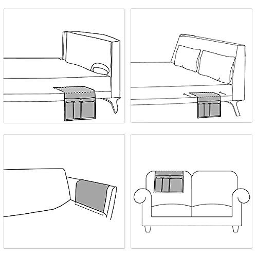 HAOMAIJIA armrest organizer easy install for quick setup under cushions.