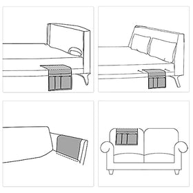 HAOMAIJIA armrest organizer easy install for quick setup under cushions.