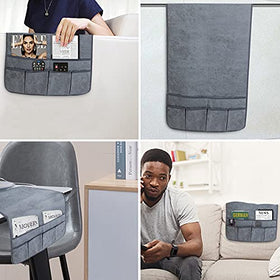 HAOMAIJIA armrest organizer size 35x19.3 inches fits most sofas and chairs.