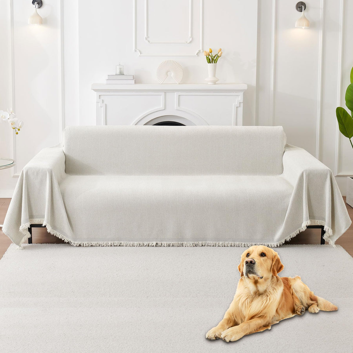 HAOMAIJIA oversized option provides full protection for large sofas.