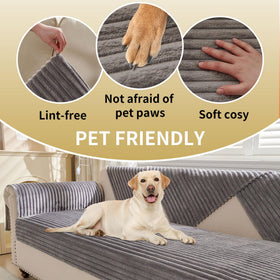 HAOMAIJIA washable dog couch cover grey simplifies cleanup after meals and adventures.