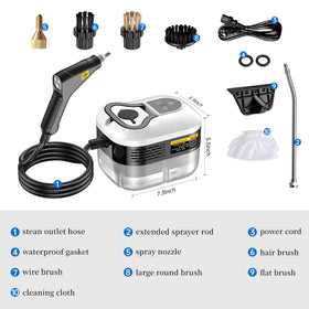 Haosidsn steam cleaner accessories provide versatile cleaning options.
