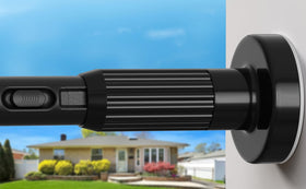 HAOYUNTE extralong tension rod extends 41-165 inches for versatile space coverage.