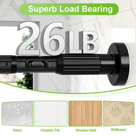 HAOYUNTE outdoor patio curtain rod shown for weather-resistant use.