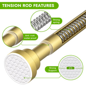 HAOYUNTE stainless steel tension rod for durable daily use