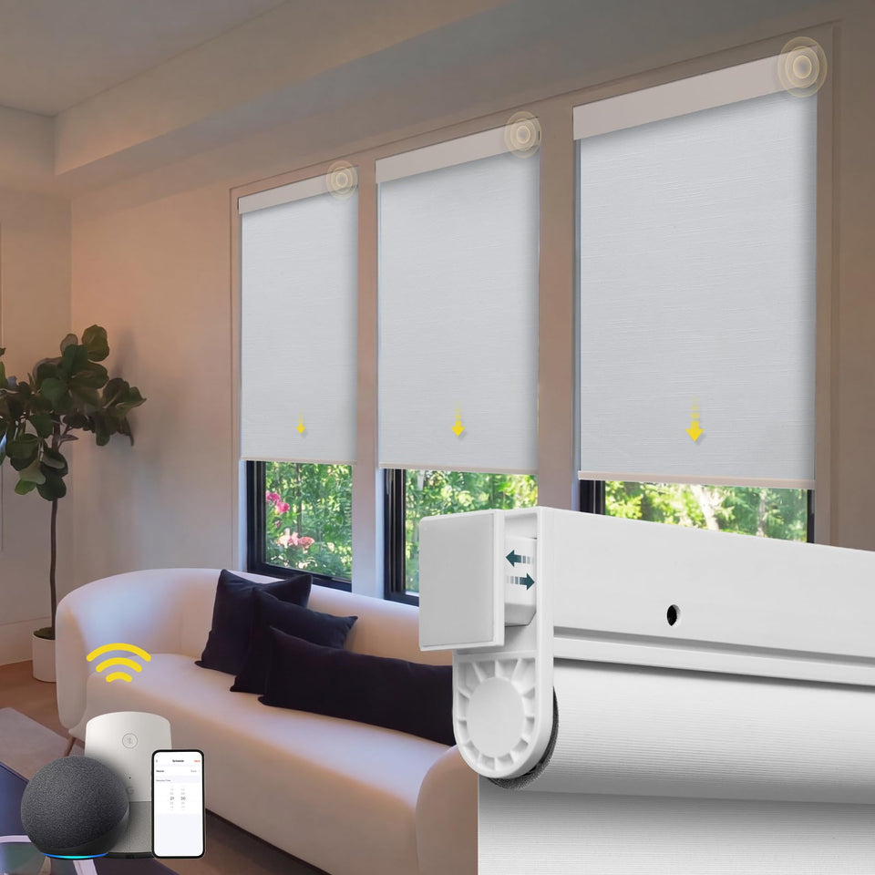 Hapadif motorized blinds with no-drill installation for quick window upgrade