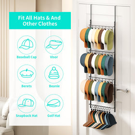 HapiRm anti-swing design keeps hats secure on any installation.