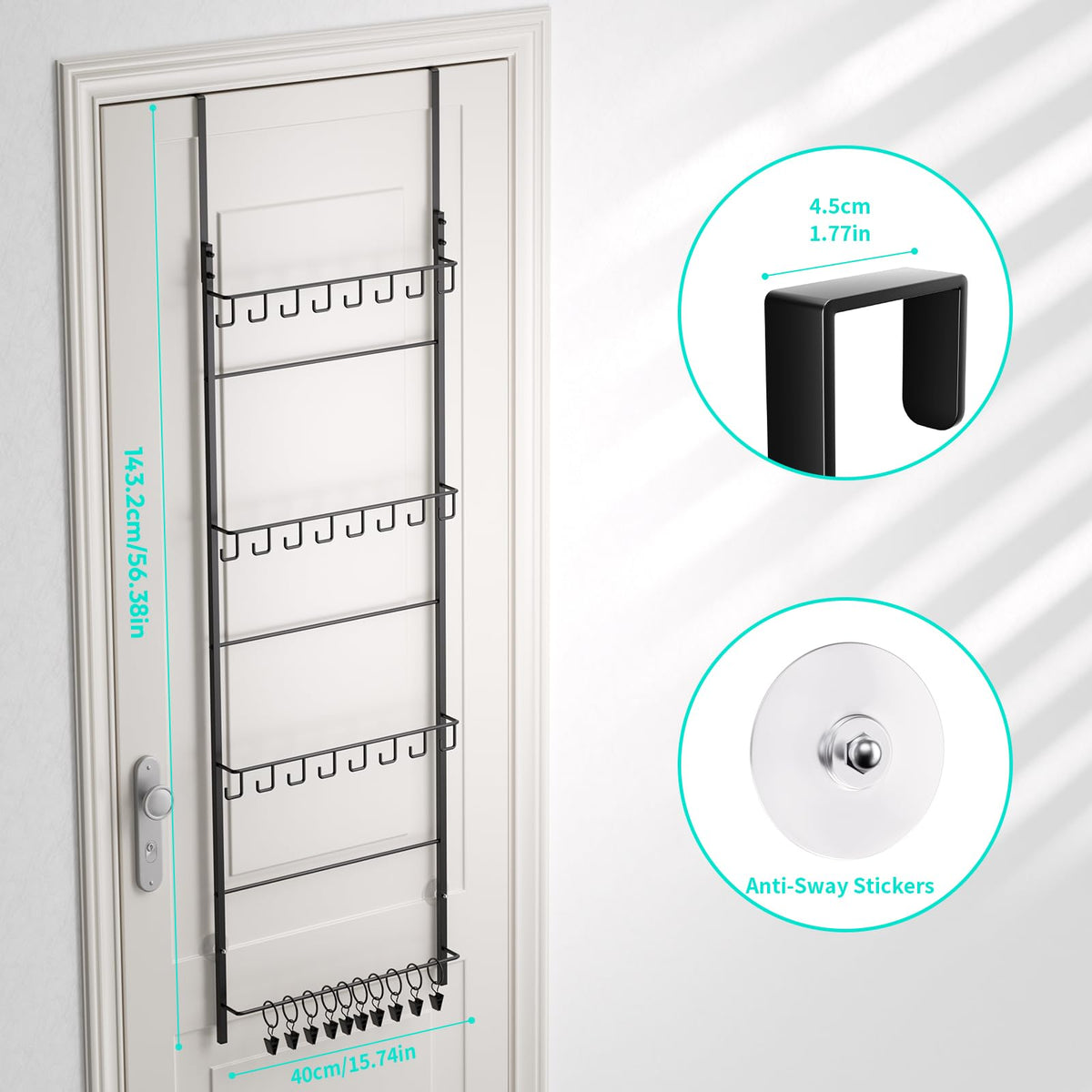 HapiRm hat rack display adds organization and style to any room.
