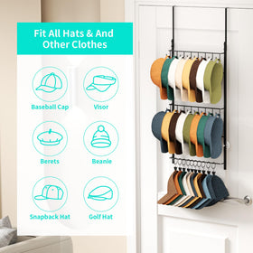 HapiRm movable clips secure hats and accessories.