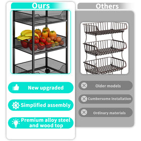 HapiRm 360° rolling wheels enable easy mobility around the kitchen.