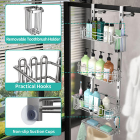 HapiRm adjustable shelves fit tall bottles with simple height changes.