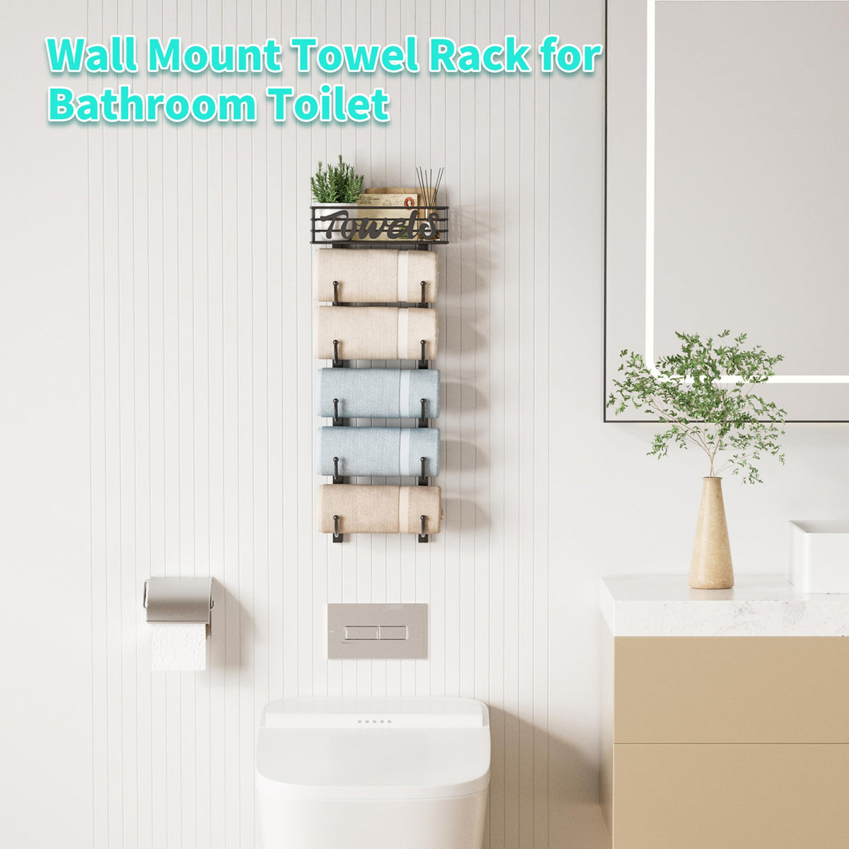 HapiRm compact storage solution ideal for small bathrooms