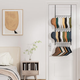 HapiRm decorative hat rack adds style and organization.