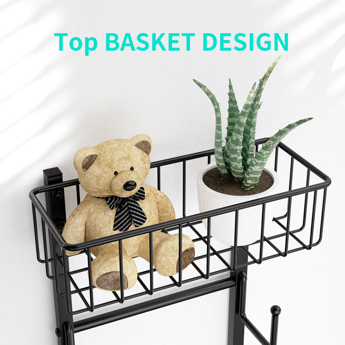 HapiRm durable hat rack resisting rust, ideal for long-term use.