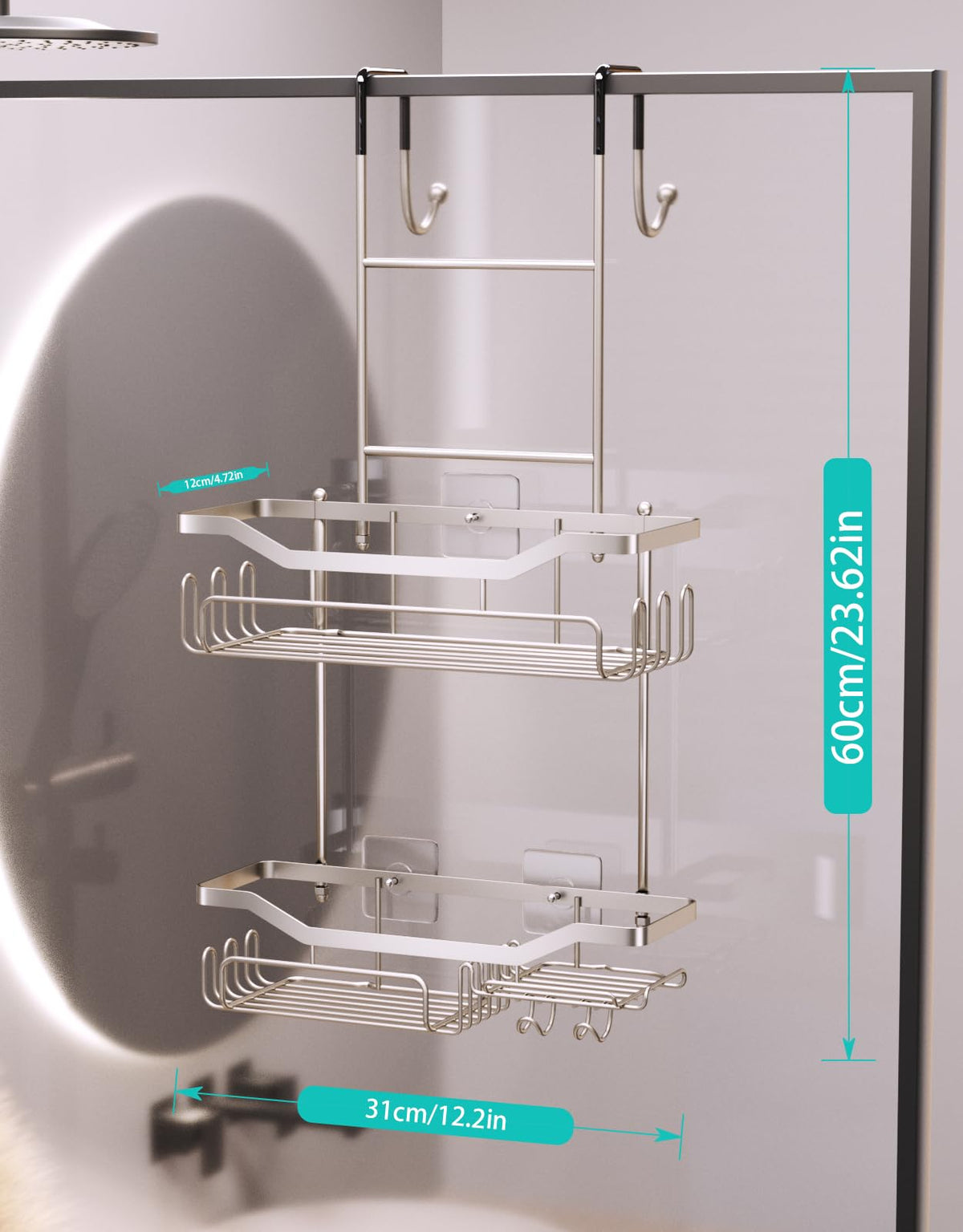 HapiRm easy no-drill installation fits most doors quickly