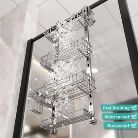 HapiRm hollow drainage channels prevent water pooling on shelves.