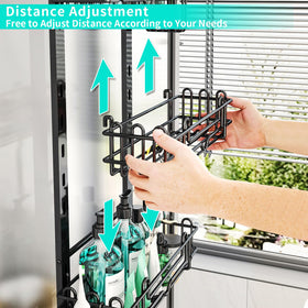 HapiRm shower caddy with 22 hooks for towels and accessories