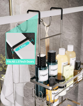 HapiRm 304 stainless steel shower organizer resists rust in wet bathrooms